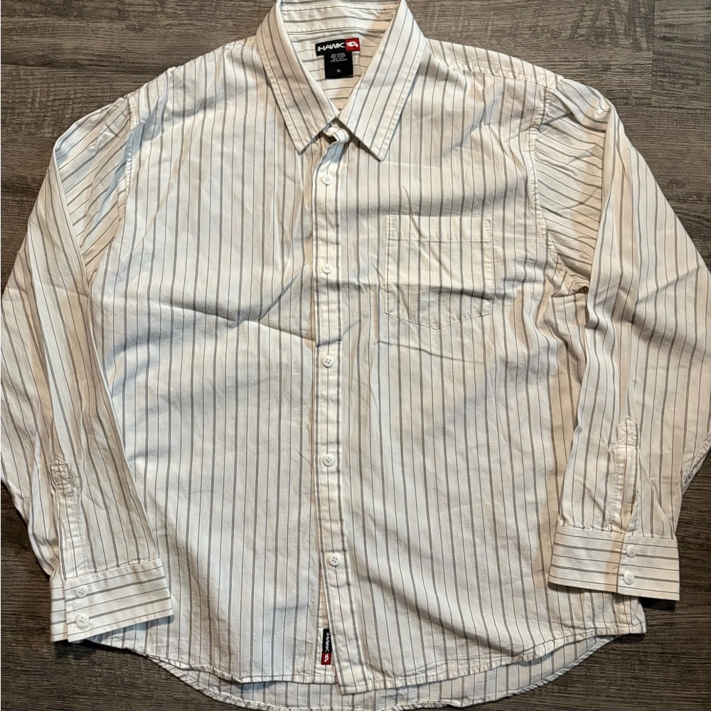 [MEN'S] Tony Hawk Pinstripe Button Down